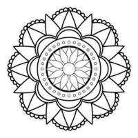 Mandala with flower shaped vector design