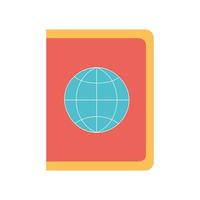 passport flat style icon vector design