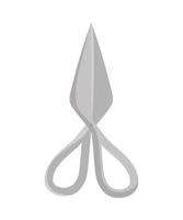 steel scissor design vector