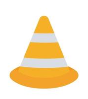 traffic cone design vector