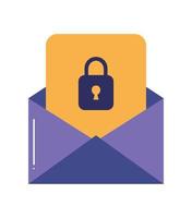 envelope with papper vector