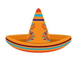 icono de sombrero sobre fondo blanco vector