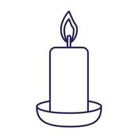 candle line style icon vector design