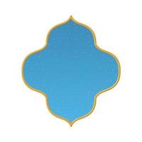 arabian window with a clear sky vector