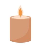 orange spa candle vector