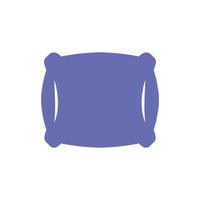 sleeping pillow line and fill style icon vector design