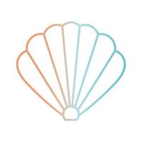 Shell gradient style icon vector design