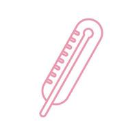 thermometer line style icon vector design