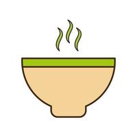 tea cup line and fill style icon vector design