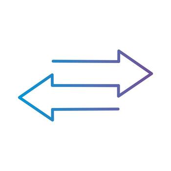 bars chart in website gradient style icon vector design