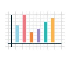 bar graph design vector