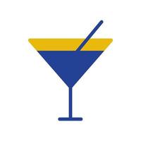 martini cocktail flat style icon vector design