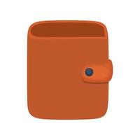 orange wallet design vector