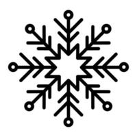 black snowflake on white background vector