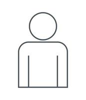 person silhouette icon vector