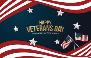 USA Veterans Day Background vector
