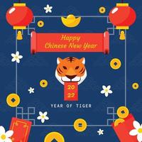 Chinese New Year 2022, Year of Tiger vector