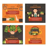 Anti Corruption Social Media Post vector