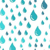 water drop seamless pattern perfect for background or wallpaper vector