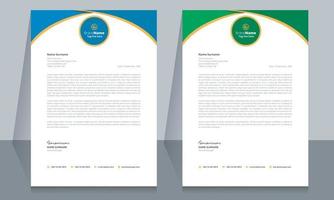 Corporate Business Letterhead Template Design. vector