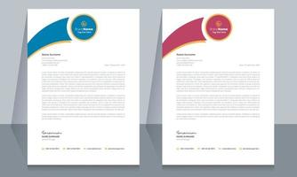 Corporate Business Letterhead Template Design. vector