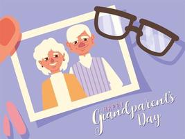 grandparents day picture vector