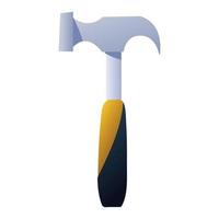 steel hammer tool vector