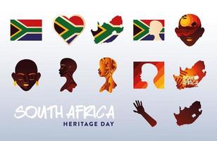 south africa heritage day vector