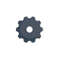 gear setting wheel cog icon white background vector