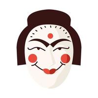 korean mask traditional vector