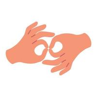 sign language interpretation vector