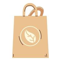 shopping bag recycle vector