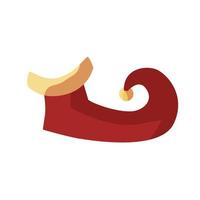 elf boot cartoon, icon isolated image vector