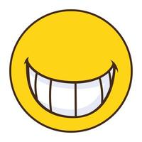 smiley and smile vector