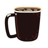 hot coffee cup vector