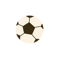 soccer ball sport icon isolated and flat design vector