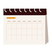 recordatorio de plan de calendario vector