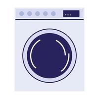 wash machine for laundry vector