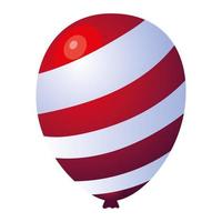 ballon with stripes vector