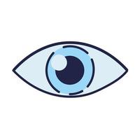 observación del ojo humano vector