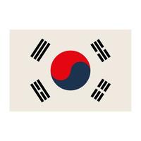 bandera de corea vector