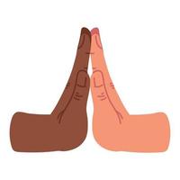 together diversity hands vector