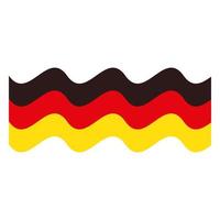 waving german flag vector