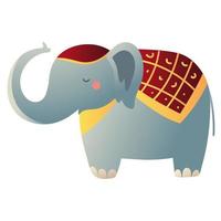 asian elephant animal vector