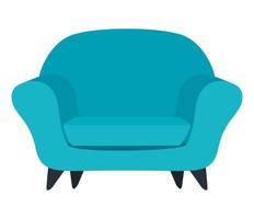 Isolated blue chair vector design