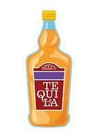 tequila icon over white background vector