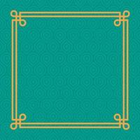 geometric green pattern vector