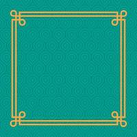 geometric green pattern vector