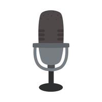 microphone flat icon vector