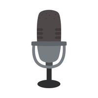 microphone flat icon vector